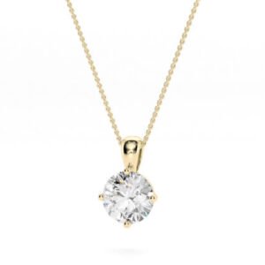 18K White Gold Diamond Pendant